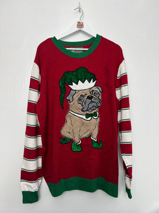 Elf Dog Christmas Jumper - Marked - XX Large