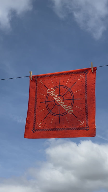Anchor Dark Orange Bandana